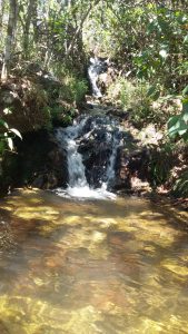 Um dos vários poços da trilha