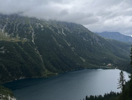Morskie Oko Vista do Mirante do Lago Czarny Staw pod Rysami